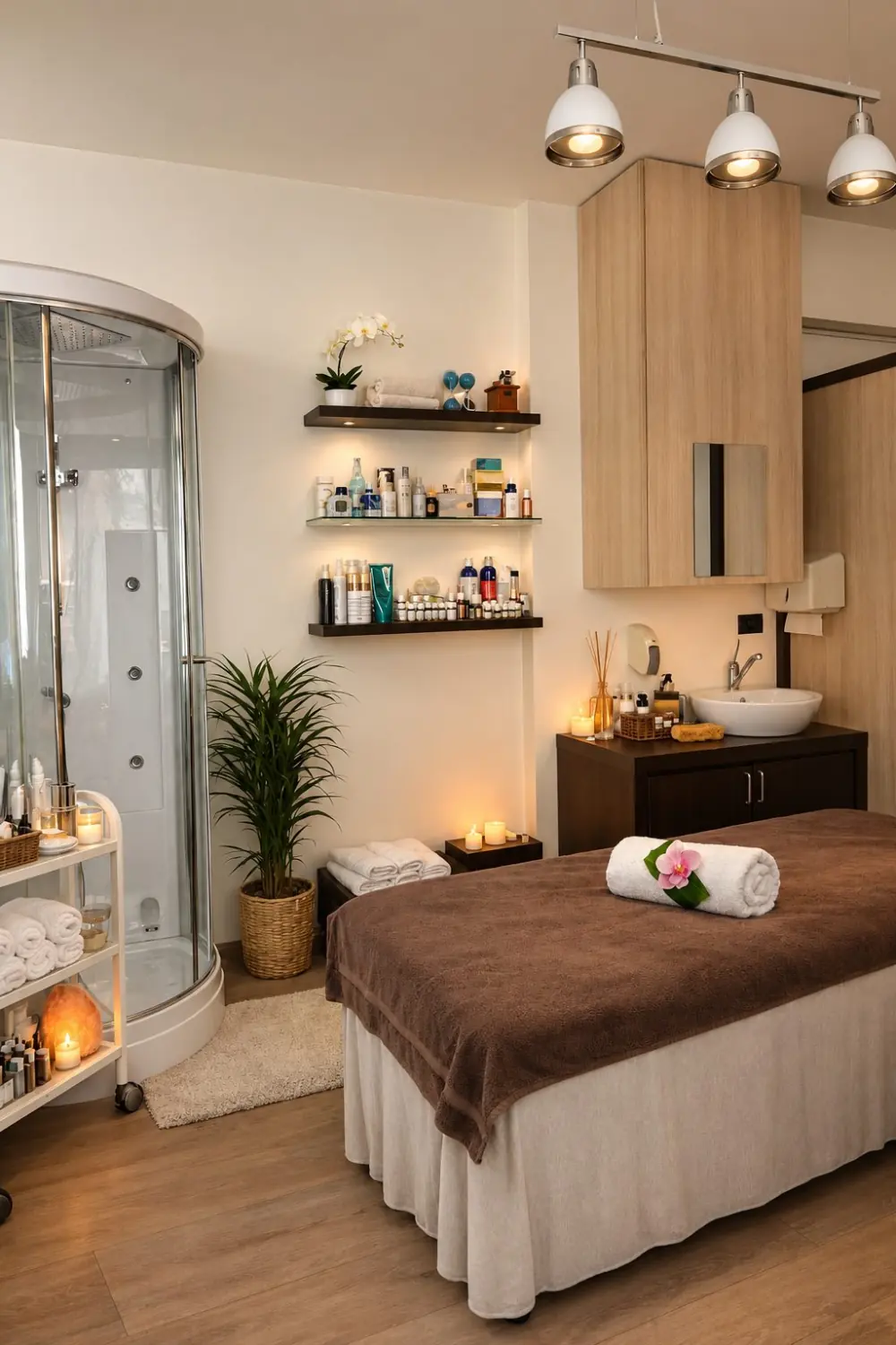 Cabina trattamenti del centro estetico Roxy Estetic a Bernareggio